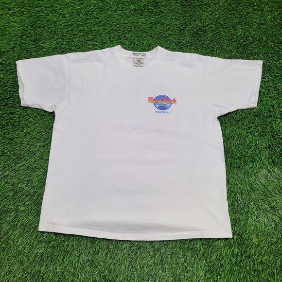 Vintage Hard-Rock Cafe Honolulu T-Shirt XL 24x27 Made in USA 90s - Picture 4 of 14